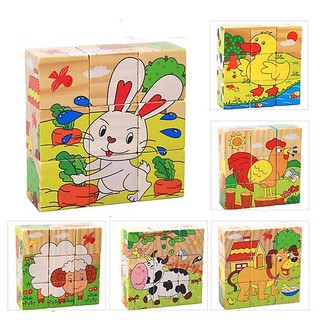 [SỈ] Ghép hình gỗ 9 khối lập phương ghép được 6 mặt DC62
