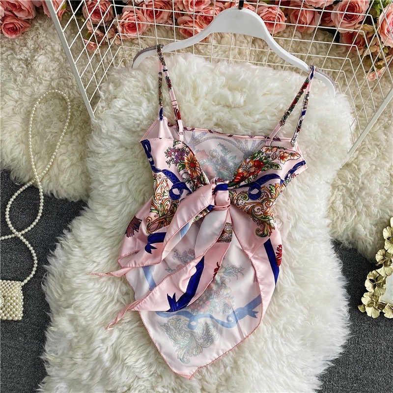 Áo yếm thổ cẩm cột nơ lưng giá siêu hot