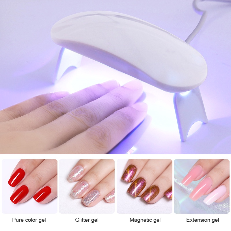 Đèn sấy khô sơn móng tay UV BORN PRETTY 6W cổng USB dễ dàng mang theo tiện lợi