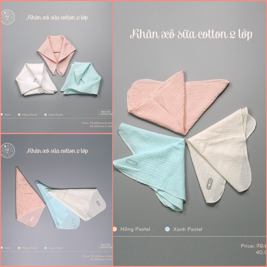 SET Khăn Sữa, khăn tắm Hrnee Sợi Che Lụa Cao Cấp