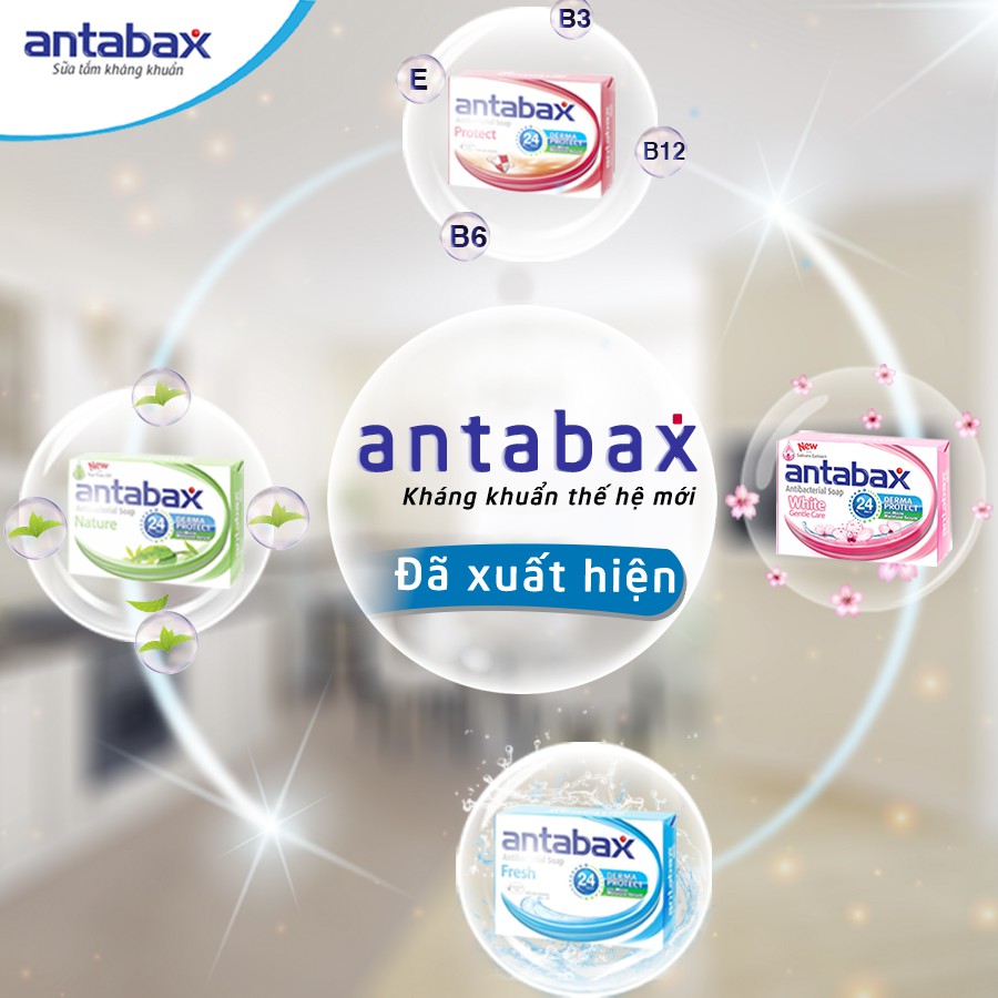 Xà phòng kháng khuẩn Antabax 85gr (chọn mùi)