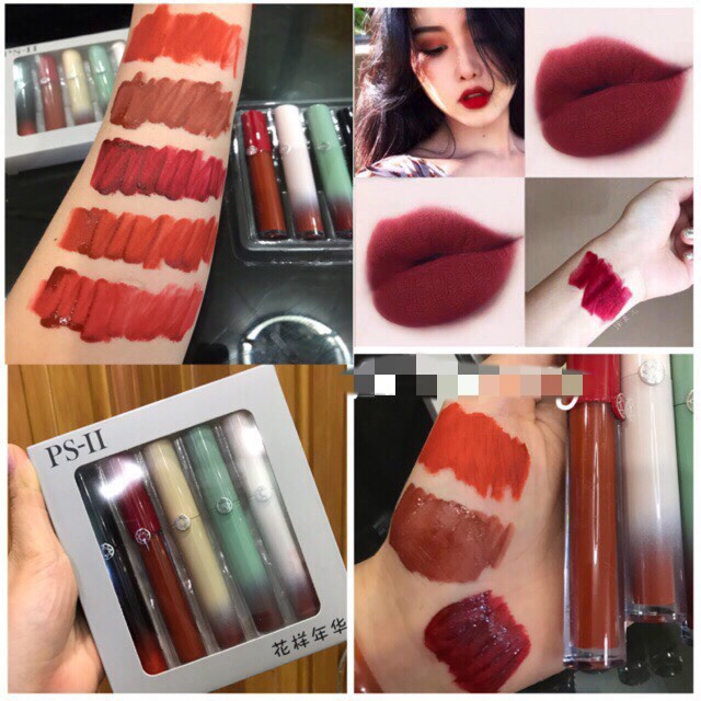 Set 5 Cây Son Kem Lì Chính Hãng PS-II Hàng nội địa Trung