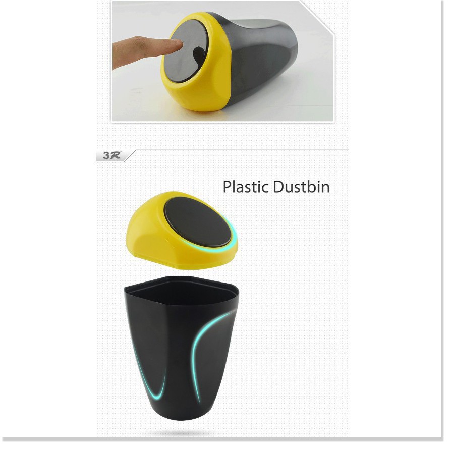 Thùng rác mini trên ô tô 3R Plastic Dustbin