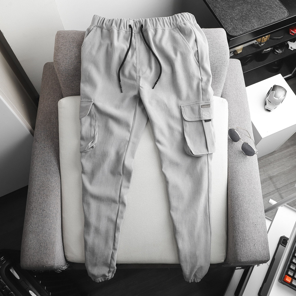 Quần Dài Kaki Túi Hộp Nam, Quần Jogger Kaki Túi Hộp Nam BOUTON Cargo 03 Màu Trơn JGBO0010 Form Slim 160STORE. | BigBuy360 - bigbuy360.vn
