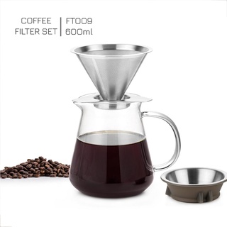 Bình pha cafe thủy tinh FT010 (800ml)