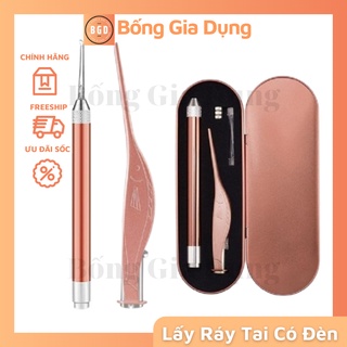 Bộ Dụng Cụ Lấy Ráy Tai Có Đèn Gồm Móc Và Kẹp