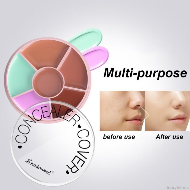 [Hàng mới về] Bảng phấn trang điểm 6 màu dạng kem tạo sáng chống nước che mờ vết thâm | BigBuy360 - bigbuy360.vn