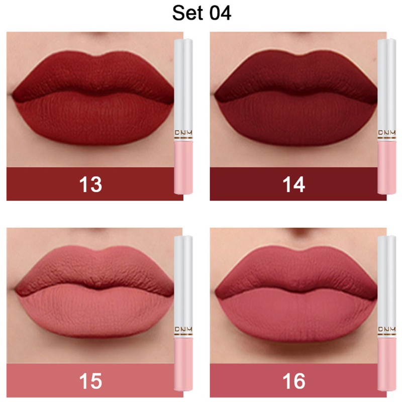 Set 4 Son Môi Lâu Trôi Thiết Kế Hình Điếu Thuốc Lá Độc Đáo