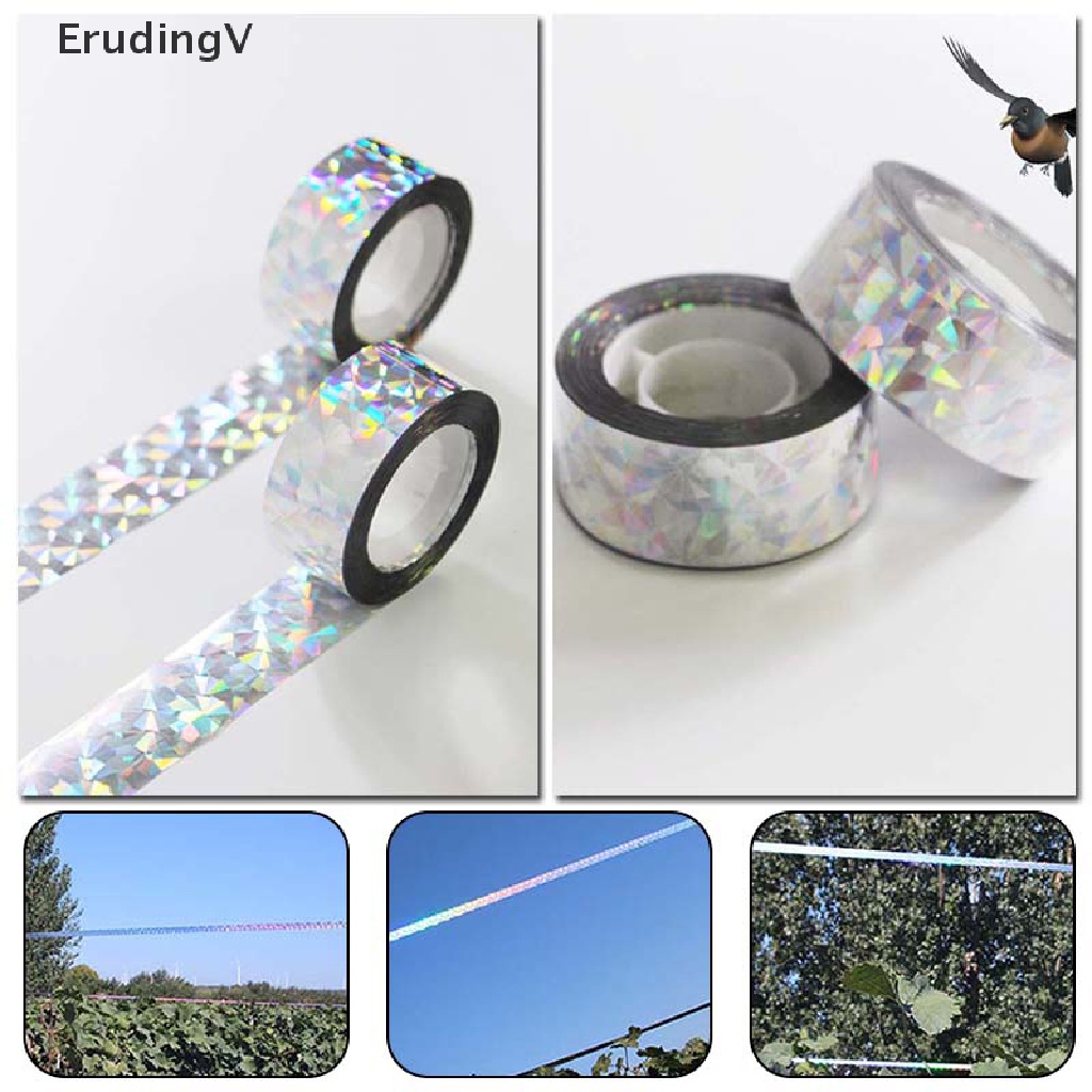 Cuộn Băng Keo Phản Quang 80M Chống Chim Phá Hoại Sân Vườn Tiện Dụng