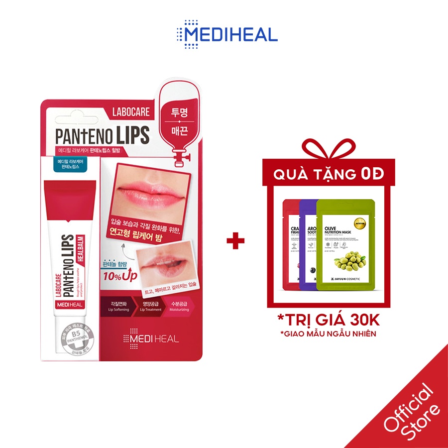 Son Dưỡng Môi Ban Đêm Mediheal Labocare Pantenolips Healbalm 10ml [K39]