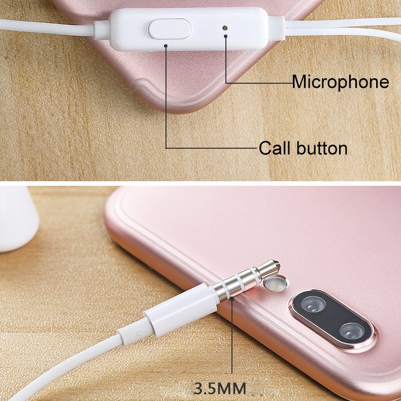 Tai Nghe Nhét Tai Có Dây Cho Điện Thoại Oppo - Tai Nghe Có Mic Jack 3.5mm Chống Ồn
