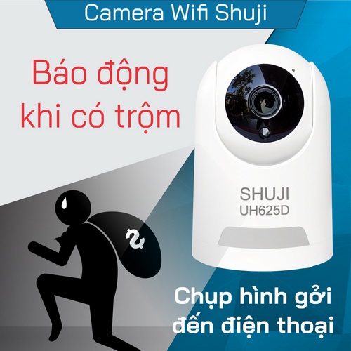 Camera Wifi SHUJI UH625D - 4.0MP cho hình ảnh nét đẹp gấp đôi Full HD1080 - Được phân phối Chính Hãng bởi Cty TNHH SHUJI