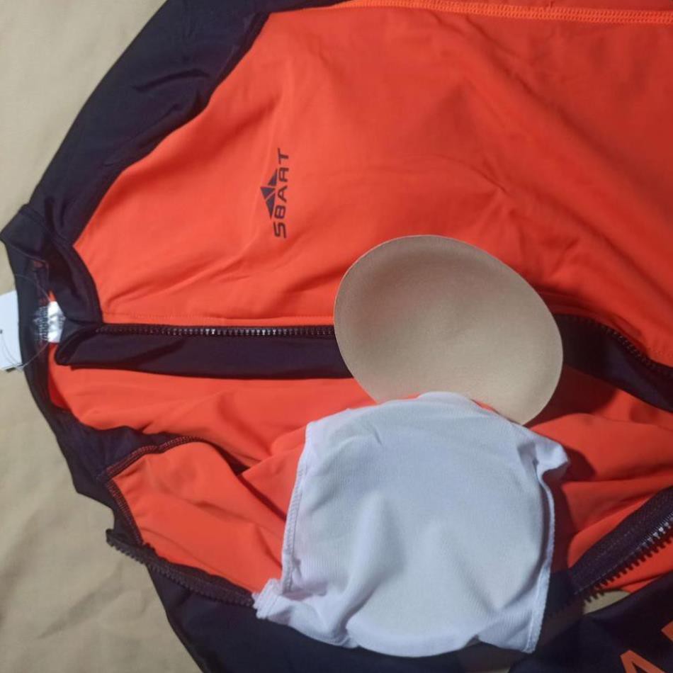 Lẻ áo bơi nữ dài tay kéo khóa có đệm ngực hàng SBART cao cấp  ཾ ་ xịn | BigBuy360 - bigbuy360.vn