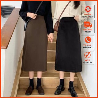 Chân váy dài midi trơn mã 306