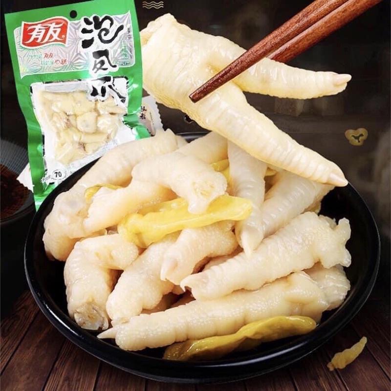 Chân Gà cay Yuyu siêu hot 210g Ăn Vặt Tiểu Muội