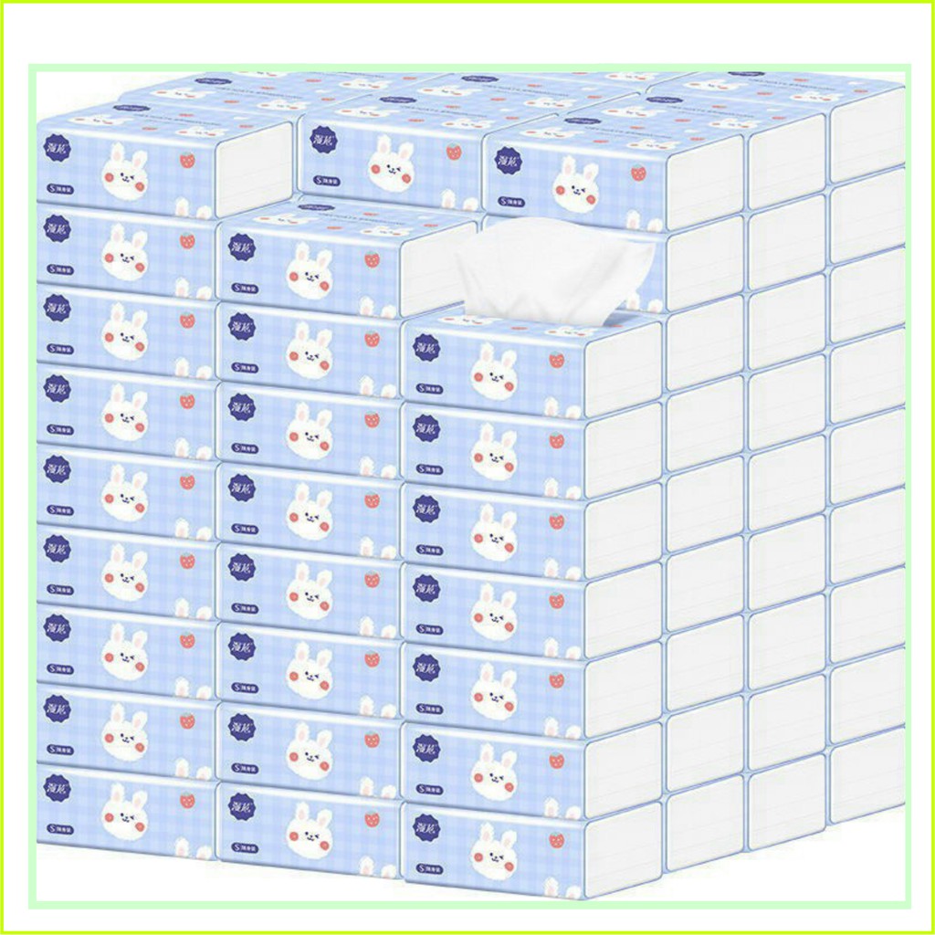 Thùng 40 Gói giấy ăn Thỏ -Gau trắng siêu trắng, siêu mịn