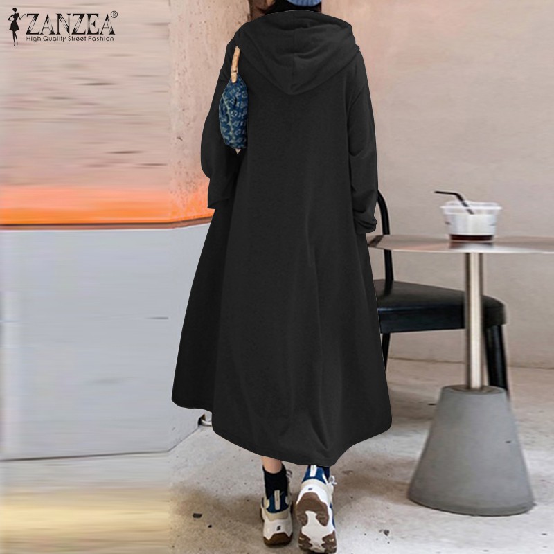 Đầm Maxi ZANZEA Tay Dài Thời Trang Dành Cho Nữ