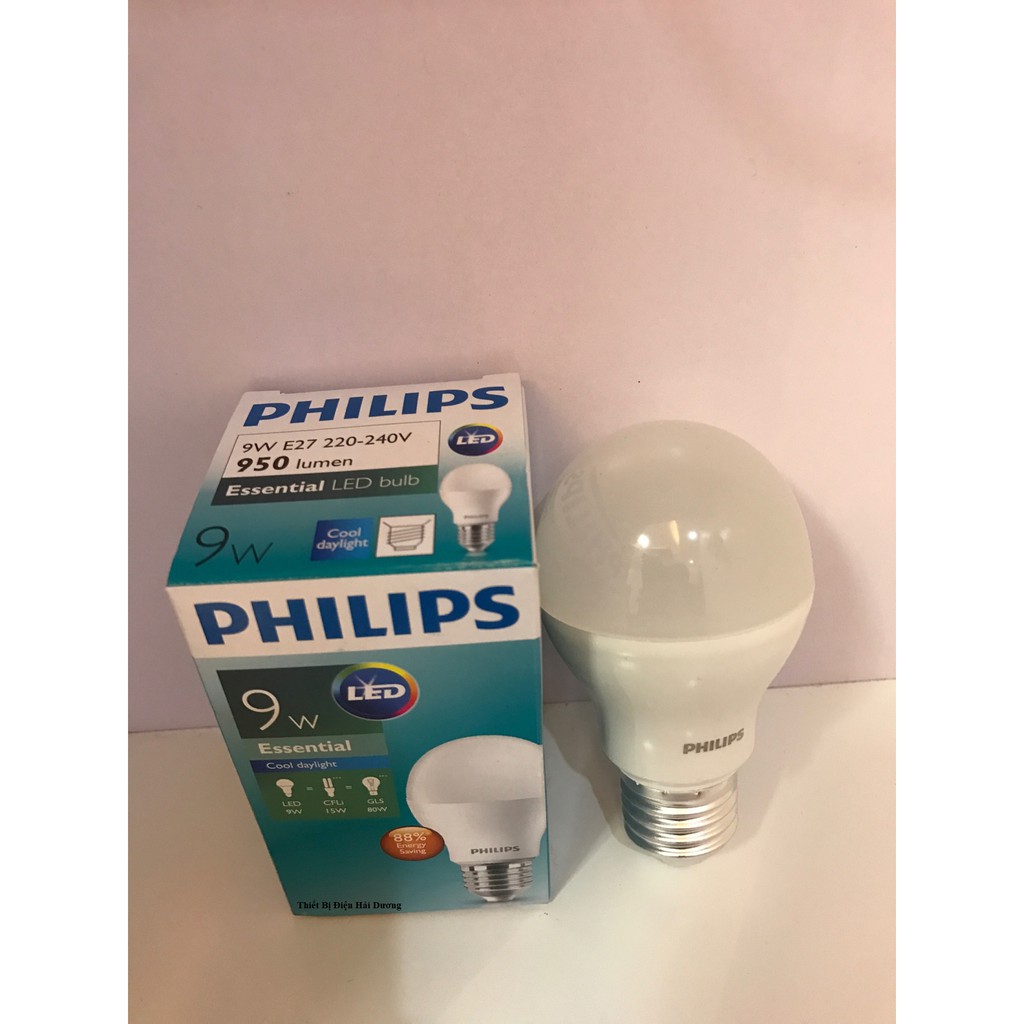 Bóng đèn Philips Led ESSENTIAL 9W Đuôi E27