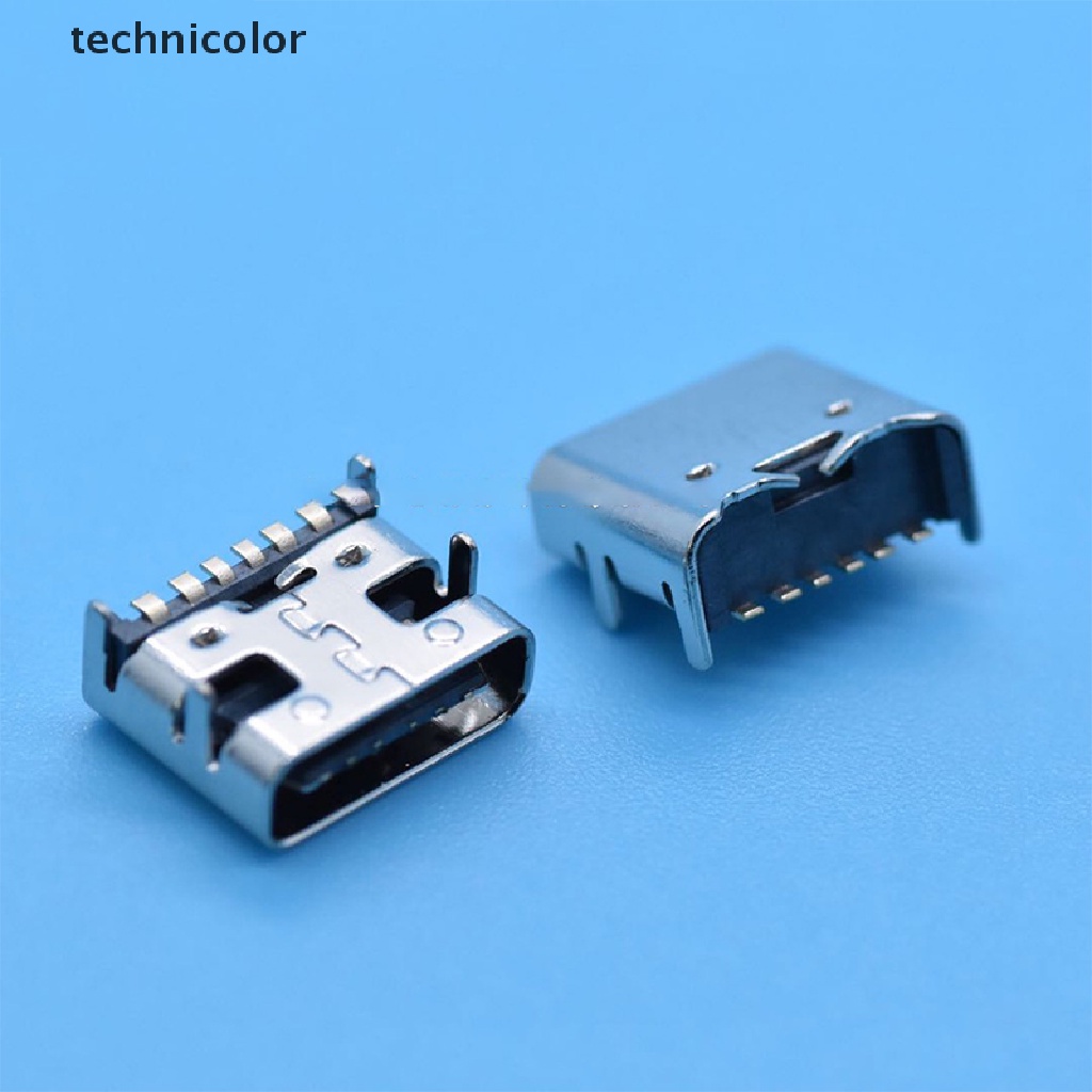 10 Đầu Nối Ổ Cắm Loại C 6 Chấu SMT USB 3.1 Type-C