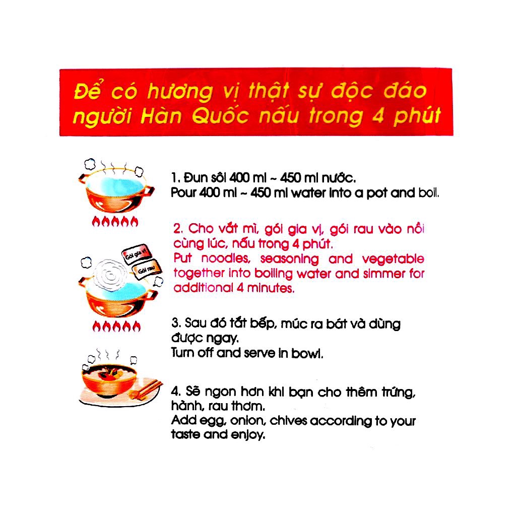 Mì Koreno vị bò cay gói 100g