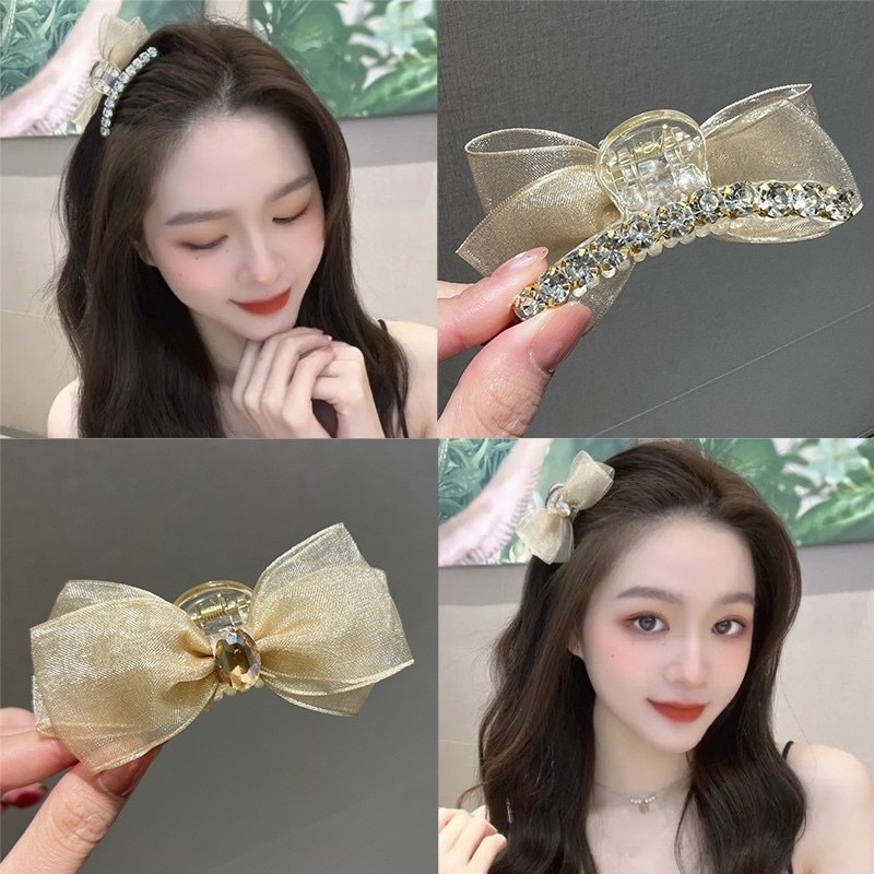 [sỉ 6,5k] Cặp tóc, kẹp tóc nơ lụa cao cấp to đẹp xuất sắc 🥰