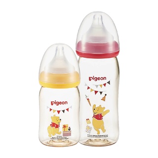 Bình Sữa Pigeon PPSU Plus Gấu Pooh 240ml (M) (HSD: 08/2024)