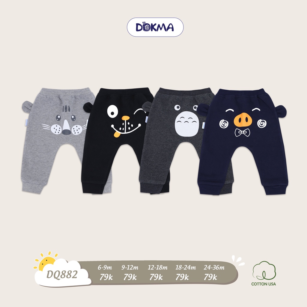 Quần dài bo ống bé trai Dokma DQ882 (9m-36m)