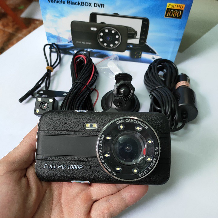 Camera hành trình X004 màn hình 4 inch siêu nét - kèm cam lùi