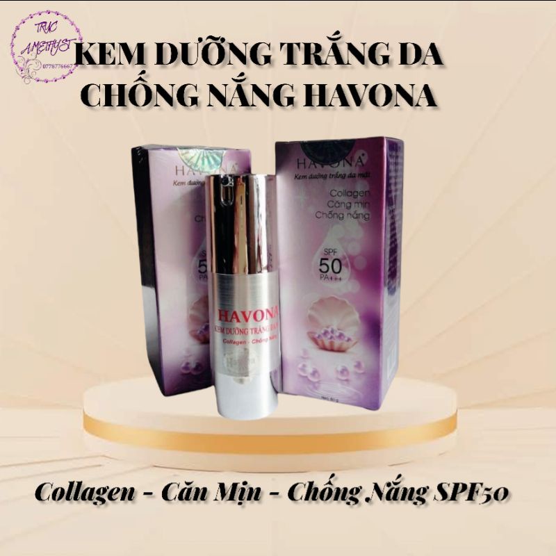 KEM DƯỠNG TRẮNG DA MẶT HAVONA CĂNG MỊN CHỐNG NẮNG