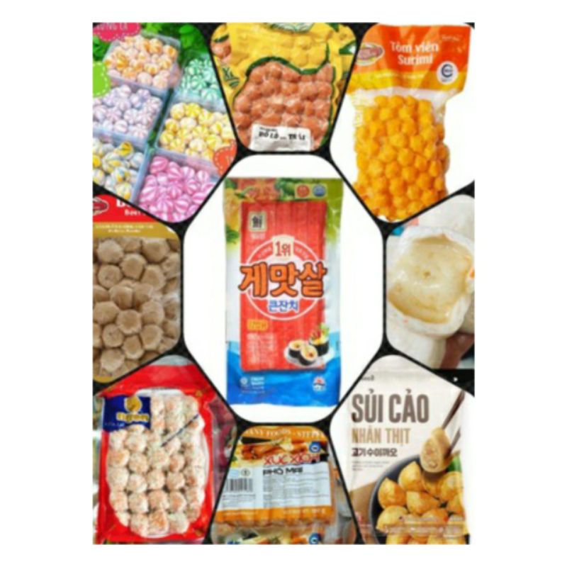 Viên Chiên Việt Nam / Viên Thả lẩu các loại 200grm-500grm