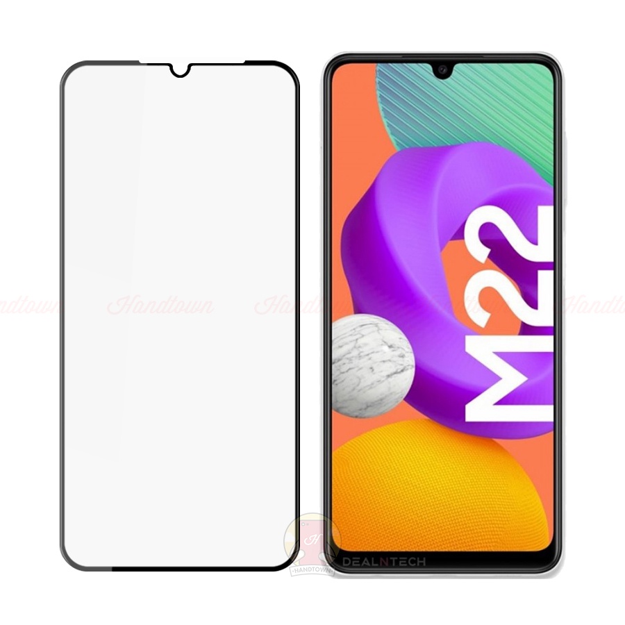 Kính Cường Lực Samsung Galaxy M22 M32 4G Cường Lực Viền Mỏng Trong Suốt Full Màn Full Keo Chống Nước Chống Xước Handtown
