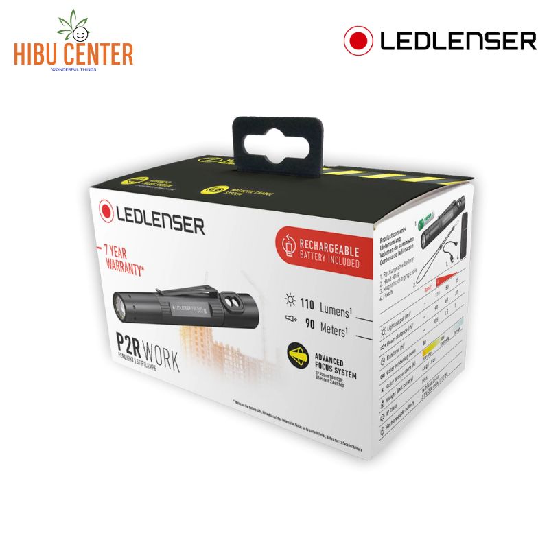 Đèn Pin LEDLENSER P2r Work 100 Lumens | Hàng Chính Hãng BH 7 Năm Hibucenter
