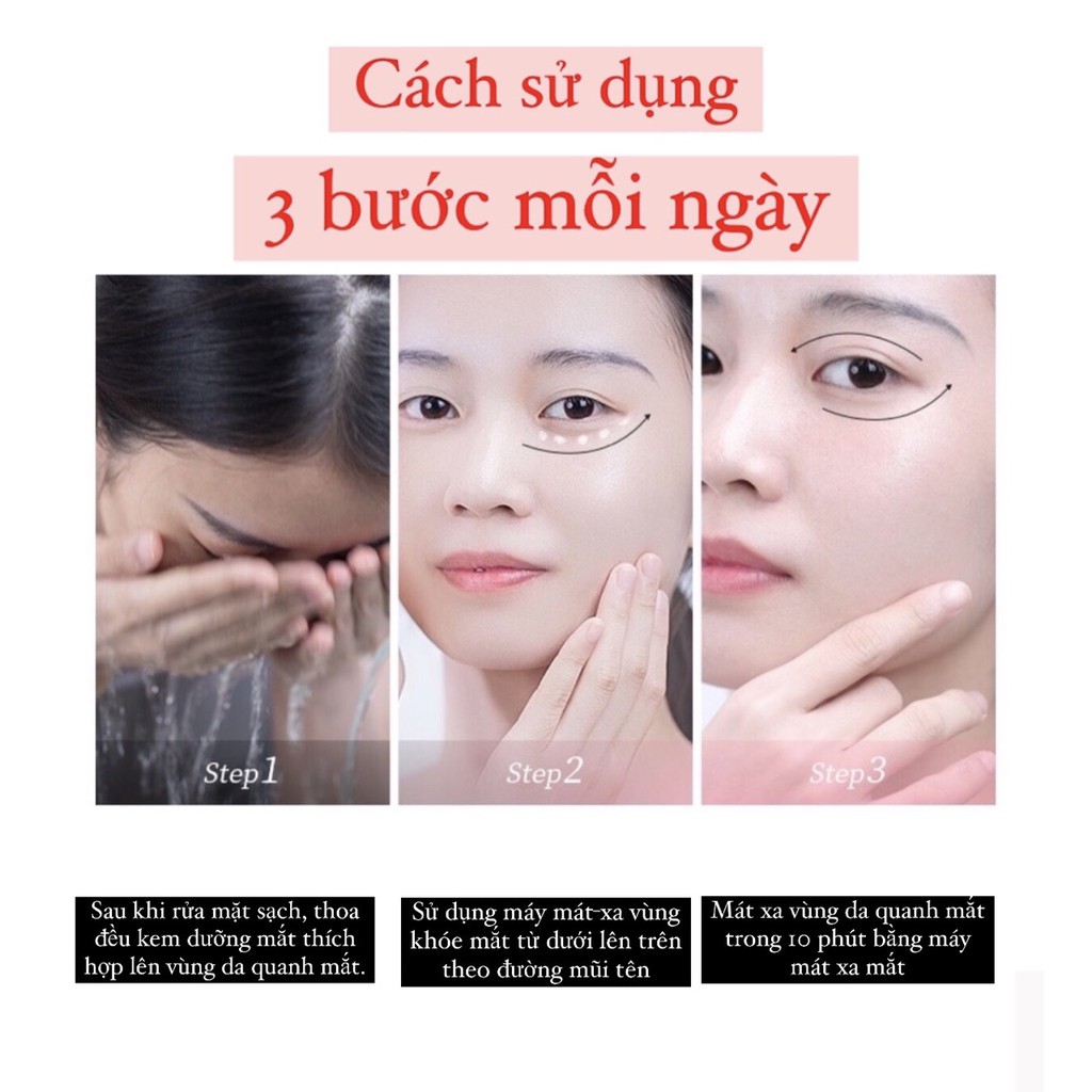Hàng Sẵn - Kem mắt ốc sên + Máy massage mắt ( Hàng chuẩn)