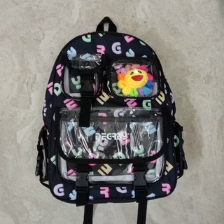 Balo Degrey Hoạ Tiết Chữ Backpack