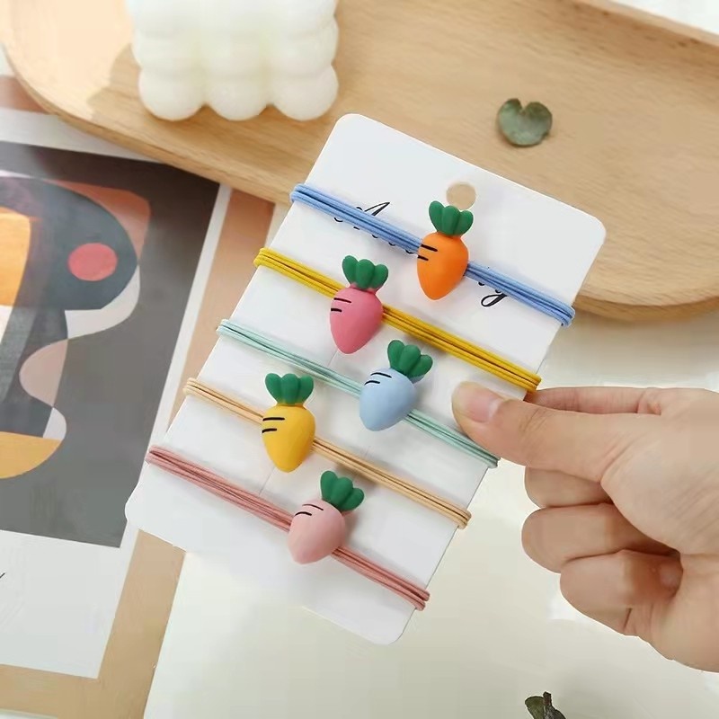 Dây Buộc Tóc Cao Su Cỡ Nhỏ Phong Cách Hàn Quốc Đơn Giản