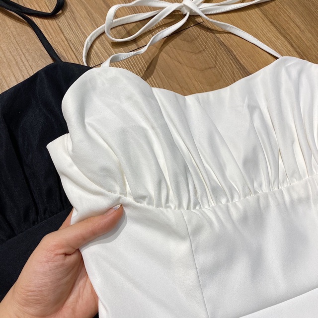 Đầm Xinh WENI DRESS hai dây hở lưng chất vải dày dặn from tôn dáng cúp ngực mặc được 2 kiểu sau lưng bo chun co giãn | BigBuy360 - bigbuy360.vn