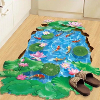 Decal dán tường 3D cá koi Zooyoo