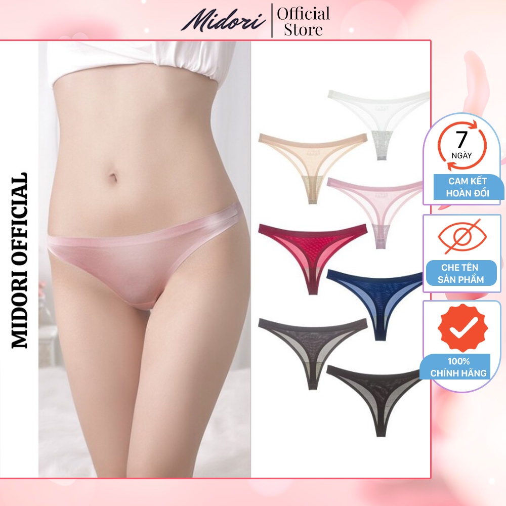 Quần Lót Lọt Khe Nữ MIDORI Đúc Su Mỏng Mịn Chất Liệu Cao Cấp - LK01