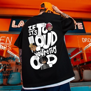 S-7XL Cotton Sports Men T Shirt Plus Size Loose T-shirts Oversized Print TShirt Ready Stock Youth Short Sleeve Oversize Unisex Short Tees MwPb