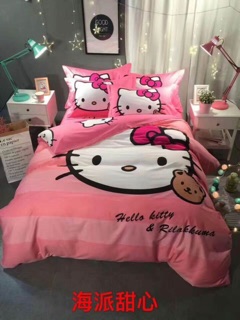 Trọn bộ Chăn ga Poly kitty đoremon