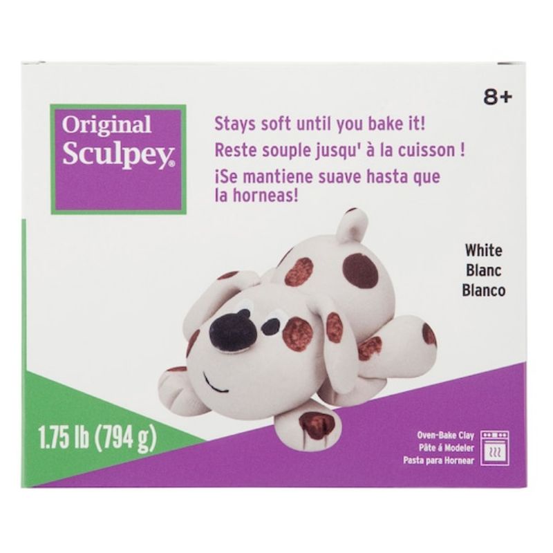 Đất sét nung Polymer Clay Original  Sculpey 794g - màu trắng