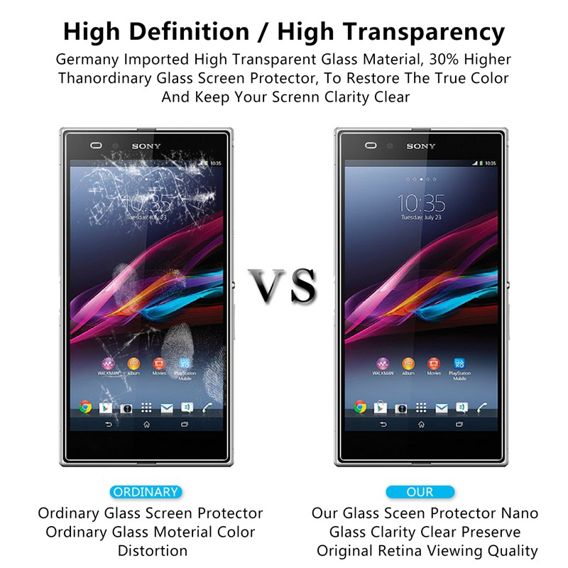 Kính CL SONY XPERIA Z Ultra Cường Lực 9H mài cạnh 2.5D