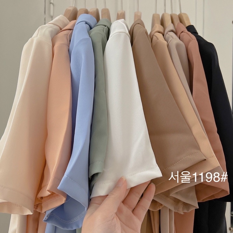blazer cộc tay 2 cúc