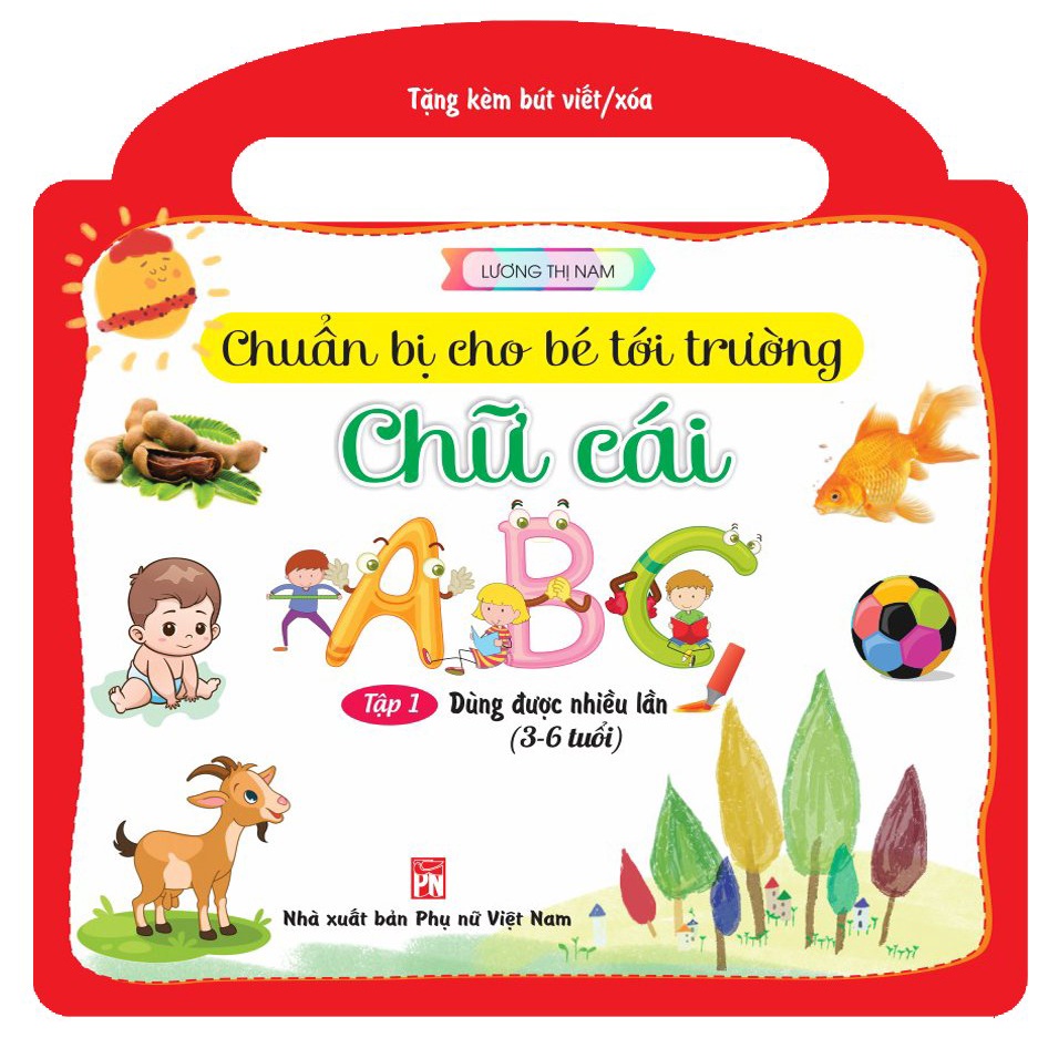 Sách - Chuẩn bị cho bé tới trường chữ cái ABC tập 1 (3-6 tuổi)
