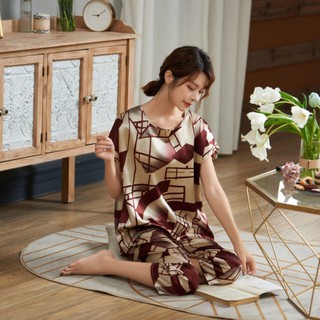 Đồ bộ vải lụa satin mát lạnh mặc nhà
