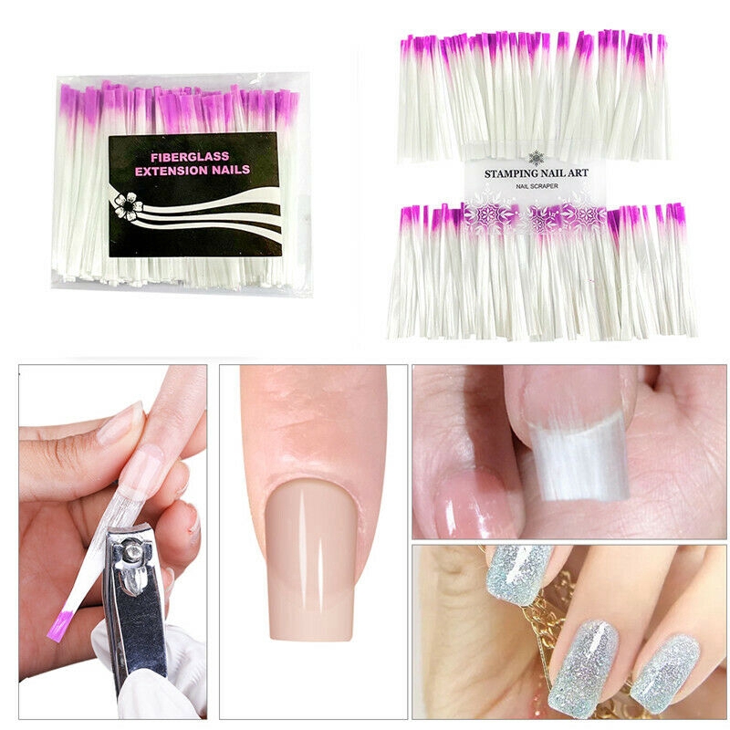 10 Tấm lụa sợi thủy tinh nối dài móng tay