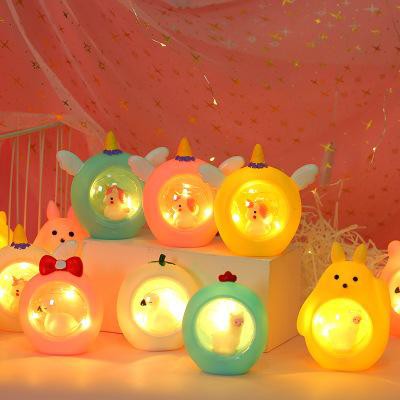 đèn ngủ dây đom đóm 2 lớp hình thú DL8 Đèn Led Siêu Dễ Thương đèn trang trí cute