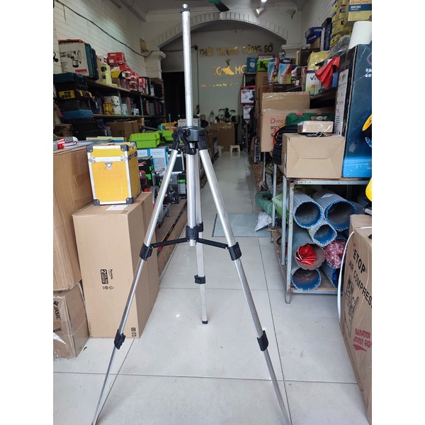 Chân máy cân bằng laser, chân máy cân mực, chân máy bắn cốt loại 1.2m, 1,5m nhôm