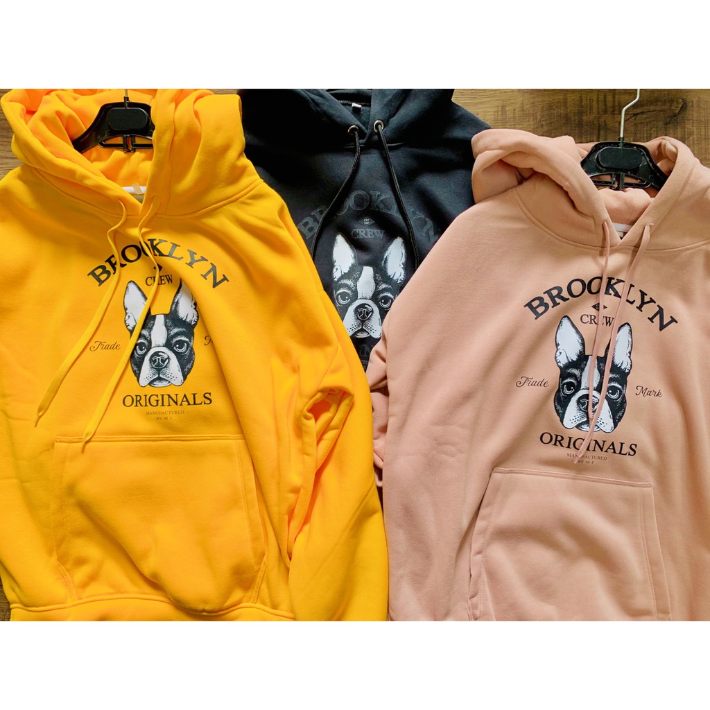 Áo Hoodie Nam Nữ Nỉ Bông Chó Brooklyn Unisex