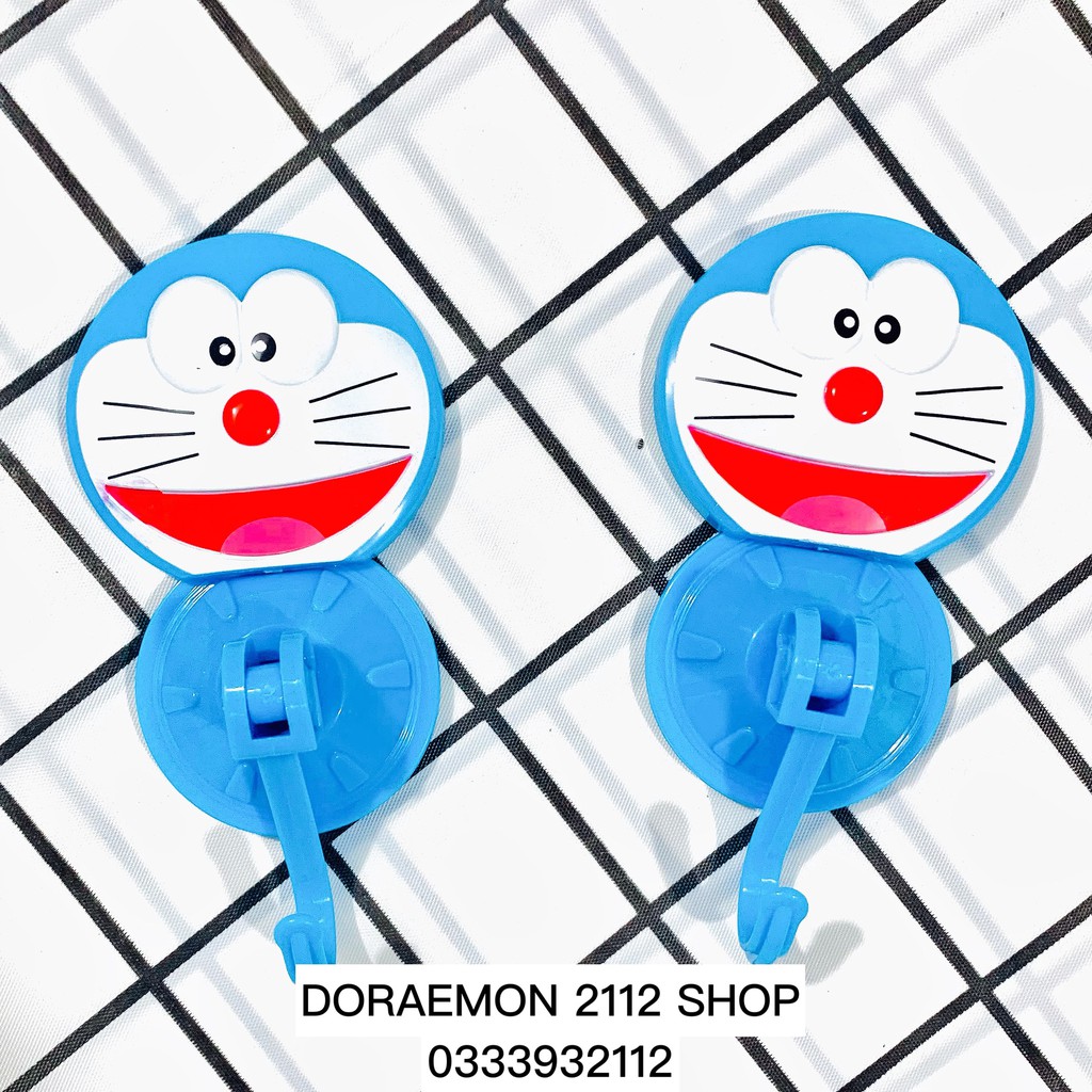 Bộ 2 Móc dán tường Doraemon dùng nhiều lần